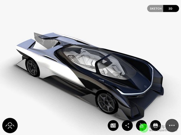 法拉第未来电动汽车概念图提前曝光