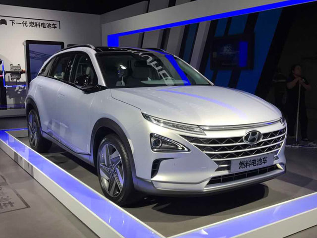 2017广州车展|现代燃料电池车亮相 最大续航里程可达800km