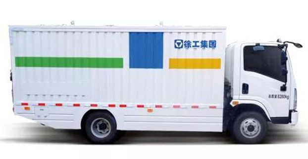 徐工环卫首款21桶纯电动密闭式桶装垃圾车成功下线