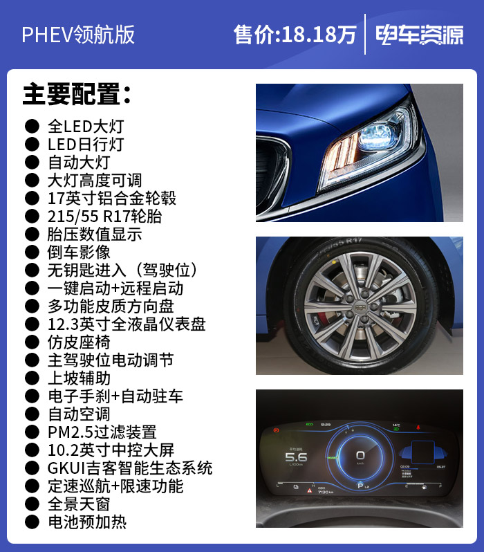 吉利博瑞GE PHEV怎么选？