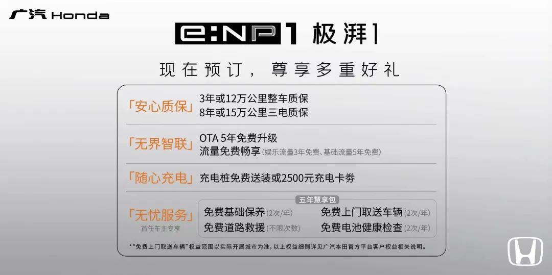 广汽本田e:NP1极湃1上市 补贴后17.5-21.8万元